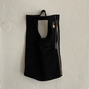TOM FORD BLACK LEATHER PURSE